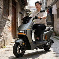Moto électrique à batterie lithium 76V, vitesse 45 km/h, scooter électrique pour adultes, moto électrique à vendre