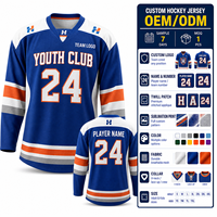Maillot de hockey léger, directement de l'usine, personnalisé pour les uniformes d'équipes de club