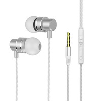 Headphone In-Ear Logam Bass Berat 3.5mm Mikrofon Tuning Kontrol In-line Driver 10mm Kabel 1.2m-Pinduoduos Trendy Flash-sale