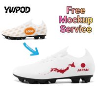 Chaussures de football en gros pour équipes OEM ODM Impression à la demande Logo personnalisé Nom personnalisé Crampons d'entraînement SC02-26025043-8