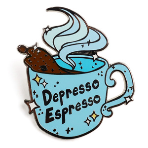 Tùy Chỉnh Thiết Kế Dễ Thương Trâm Phụ Nữ Pin Kim Loại Cốc Cà Phê Ve Áo Pins Huy Hiệu Biểu Tượng Tùy Chỉnh Cứng Mềm Men Pin - Product Image 2