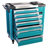 Coffret à outils à 7 tiroirs, chariot à outils d'atelier, armoire à outils de réparation automobile avec tiroir latéral, ensemble d'outils OEM
