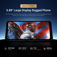 Fossibot F112 Pro 5G, Procesador de 6nm, 256GB, Colorido, Nuevo y Elegante, Resistente al Agua (Clase Alimentaria), Batería Grande, NFC, el Mejor Teléfono Inteligente Robusto para Exteriores