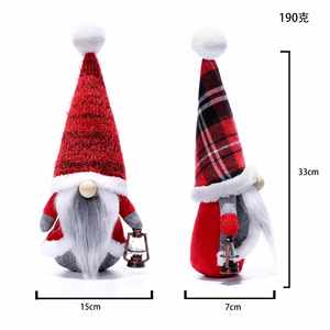 Traditional Handmade Cloth Christmas Gnome Faceless Plush Doll <b>Ornament</b>-Festive Season Home Decor - Product Image 2