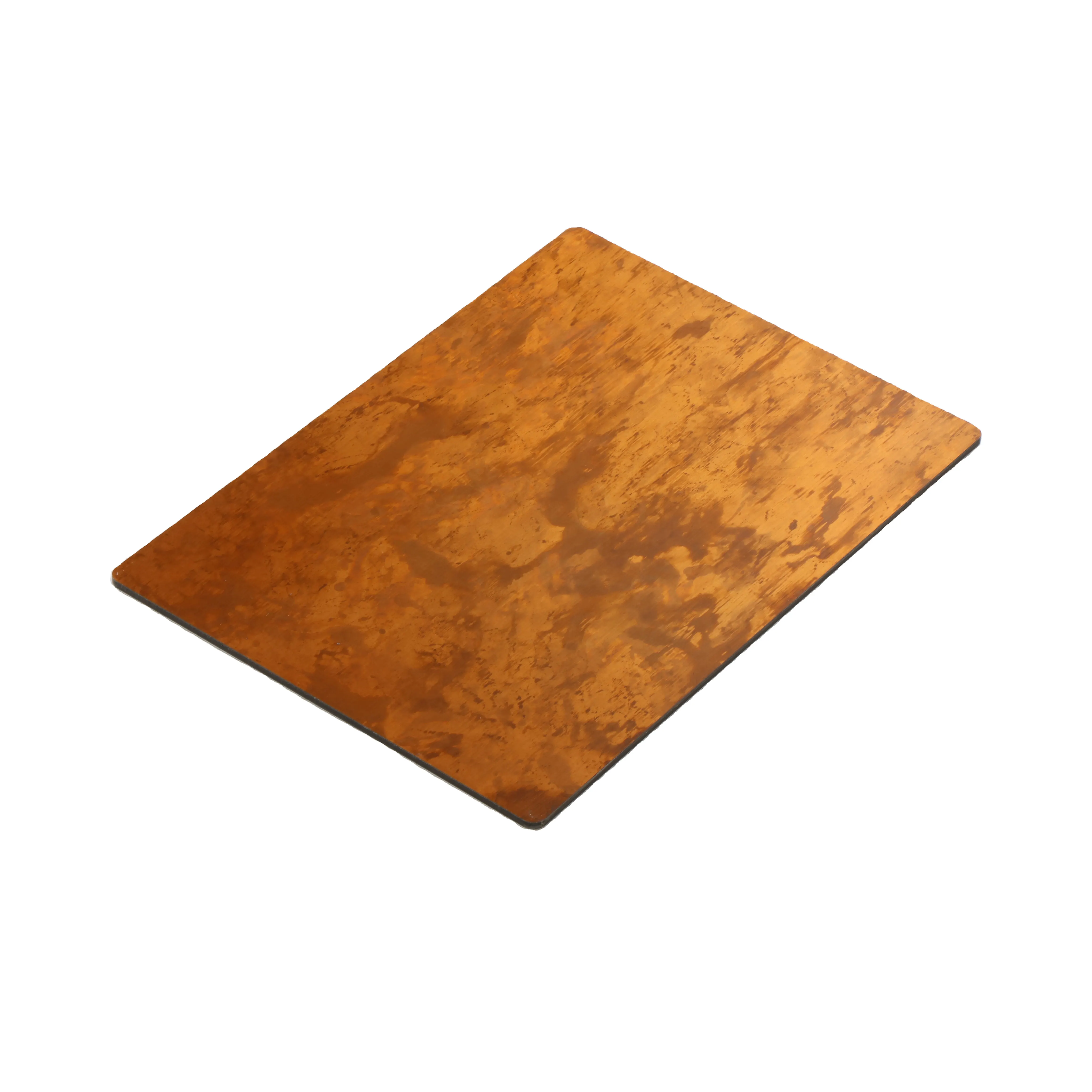 Modern Gebouw Board Selling Dak Panel Teken Plaat Natuurlijke Messing Koper Composiet Paneel Schaal Muur Panelen