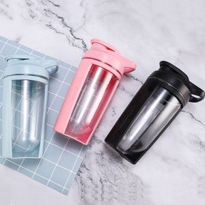 Bouteille shaker à protéines en plastique à double paroi avec logo personnalisé 2026, base ronde - Product Image 4