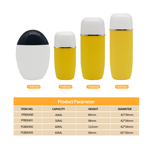 Chai kem chống nắng <span class=keywords><strong>mini</strong></span> du lịch 40ml 50ml 60ml, dụng cụ thoa kem chống nắng, chai nhựa PE, chai kem BB - Product Image 5