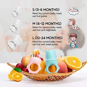 Mangeoire en Silicone sans BPA pour bébé, avec Fruits et légumes frais, jouet de dentition, sucette - Product Image 5