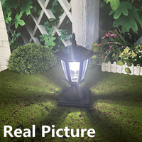 Lampe solaire LED étanche pour extérieur, éclairage haut et bas, pour jardin, hôtel, en verre PC et aluminium, alimentation CC
