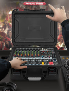 Bộ Trộn Chuyến Bay Dj Chuyên Nghiệp GAX-HM80, Hộp Trộn Cứng 8 Kênh Có Bộ Khuếch Đại, Âm Thanh Công Suất Cao Tích Hợp Cho Sân Khấu Ngoài Trời - Product Image 3