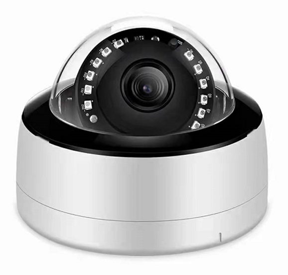 POE 4K Dome Outdoor Security CCTV Network IP Camera With Built in Microphone 8MP IP66 Waterproof