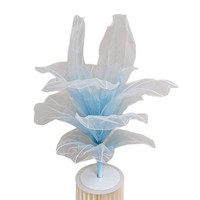 Nouvelle conception de luxe, arrangement floral en organza, décoration de table et de scène de mariage