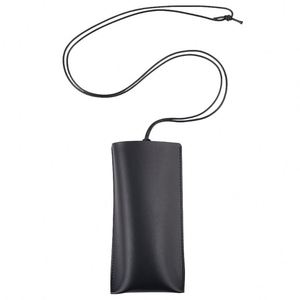 Durable Faux Leather Sunglasses <b>Case</b> Portable <b>Glasses</b> <b>Case</b> Hanging Travel Eyeglasses Holder with Lanyard - Product Image 3