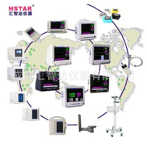เครื่องตรวจคลื่นไฟฟ้าหัวใจสัตว์ Huizhida Veterinary ECG-1206A หน้าจอสัมผัสสีขนาด 7 นิ้ว แบบ 6 ลีด สำหรับสัตว์ - Product Image 2