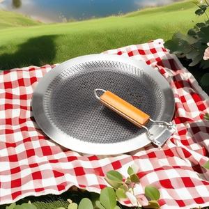 Sartenes para asar profundas de acero inoxidable 304 de tres capas de 30cm <span class=keywords><strong>y</strong></span> 34cm, utensilios de cocina antiadherentes de gas/inducción/eléctricos para freír salsa de paella - Product Image 6