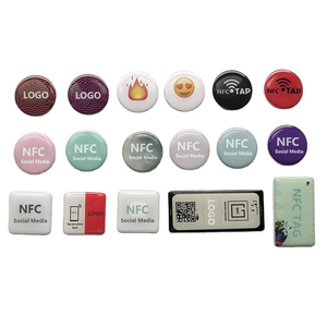 Llavero NFC Personalizado de 13.56Mhz con Código QR, Etiqueta NFC 213 para Control de Acceso a Redes Sociales - Product Image 4