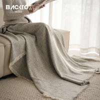 Luxuriöse Woll-Weiche Fleece-Strickdecke Hochwertige Winterdecke Hochwertige Quasten-Fransen Gemütliche Wurfdecke für Wohnzimmer Sofa