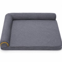 Lit pour chien en peluche de taille moyenne et grande, imperméable, résistant à l'usure, aux taches, respirant et chaud, pour chien