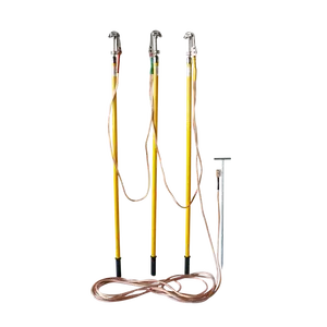 Tandem Electrical Copper High Voltage Earth Ground Rod Grounding set