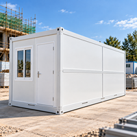Maison Modulaire Préfabriquée Portable de Luxe Moderne avec Mezzanine, Espaces Appartement et Bureau, 20 pieds
