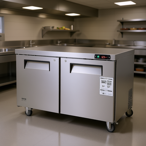 Mesa de Preparación Refrigerada Comercial Vevor de 48 Pulgadas con Doble Puerta, 12.9 Pies Cúbicos, Equipo para Sándwiches y Ensaladas - Product Image 2