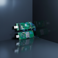 HAISEN Mini modul 4G PCI-E ke USB Adpater dengan Slot SIM untuk EC20 EC25 EC21 SIM7600 EG25 EP06