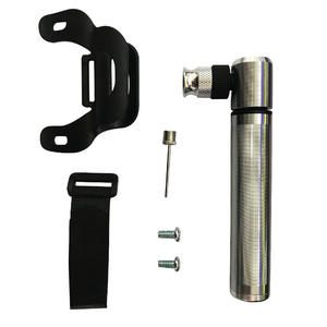 Mini bomba de bicicleta de aleación de aluminio, 160Psi, portátil, manual, tipo empuje, para bicicleta de montaña, inflador de balones de baloncesto y fútbol - Product Image 1