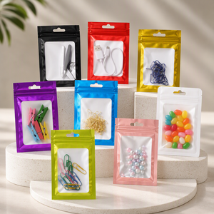 Bolsa de Embalaje Multicolor de Mylar con Cierre Hermético, Ventana Transparente y Orificio para Colgar, a Prueba de Olores, Venta al Por Mayor, Fabricante OEM, EmberBow - Product Image 1