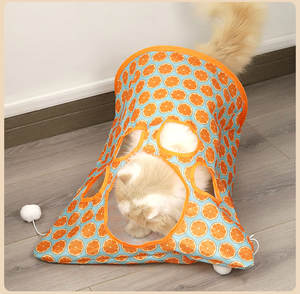 Sport Style Foldable <b>Cat</b> Tunnel <b>Cat</b> <b>Toys</b> Plush Ball <b>Mouse</b> <b>Toy</b> <b>Cat</b> Training Pet Supplies Channel <b>Toy</b> Diamond Pocket Rolling - Product Image 6