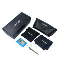 Étui de rangement pour lunettes de soleil de poche MEIJIN XS134 avec logo de marque personnalisé, noir, accessoires pour lunettes, ensemble de lunettes