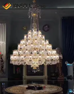Villa Bruiloft Crystal Jansoul Fancy Luxe Grote Op Maat Gemaakte Kroonluchter Voor Hotel Salon Huis