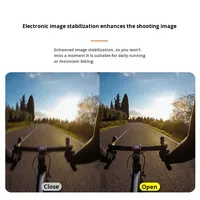 Caméra d'action SJCAM C100+ anti-tremblement 4K, enregistreur de conduite de moto, caméra panoramique 360° pour les sports