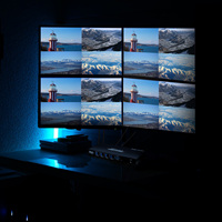 TESmart AV Matrix HDMI Video Switcher Yayın Canlı Akışı için Destekliyor PAP Modu 4K 30HZ 4x4 Uzaktan Kumandalı Anahtarlar