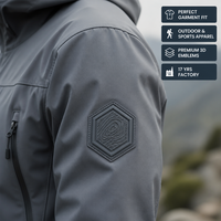 Patch personnalisé en PVC écologique à coudre avec support auto-agrippant pour sac à dos de randonnée extérieur OEM