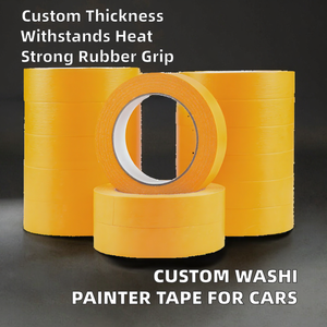 Cinta de Enmascarar de Papel Washi Personalizada, Sensible a la Presión, de una Sola Cara, Resistente al Calor, de Goma, para Pintura Automotriz - Product Image 2