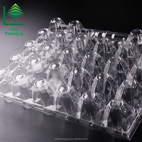 Plateau de rangement pour œufs en PET transparent, grande capacité (28 alvéoles), anti-fuite, pour œufs de poule et de canard, vente en gros usine, idéal pour la vente au détail