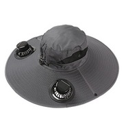 Topi memancing Anti Ultraviolet, topi penahan matahari untuk memancing di luar ruangan, tabir surya, kipas AC, pelindung nelayan musim panas