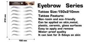 Custom Eyebrow Temporary <b>Tattoo</b> Stickers Eco Friendly Waterproof <b>Paper</b> Face Makeup <b>Tattoo</b> for Wedding 3 to 7 Days - Product Image 2