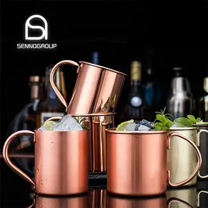 Wholesale Metal Straws Stainless Steel Moscow Mule Copper Mugs Copper Mug For Party Barware