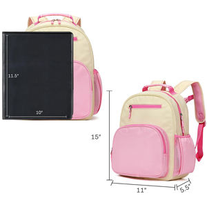 Sac à dos d'école primaire pour filles personnalisé à prix abordable avec poche isotherme pour le déjeuner, design respirant et résistant à l'eau - Product Image 6