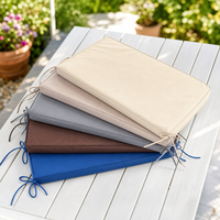 Housse de coussin de banc en cuir PU imperméable multicolore sur mesure avec sangles de fixation et housse amovible lavable pour siège extérieur
