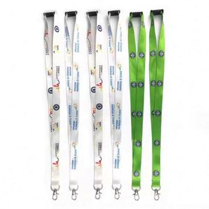 Wholesale Eco Friendly Recycled PET Environmental <b>Lanyard</b> Heat Transfer Printing With Custom Logo - Product Image 1