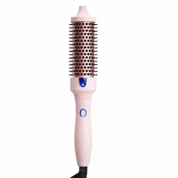 ZEXI Peigne Coiffant Bouclant Fluffy, 5 Températures et Contrôle à un Clic pour Usage Domestique