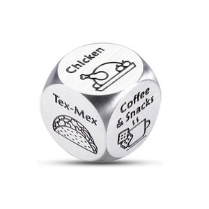 Couple Gifts for Boyfriend <b>Girlfriend</b> Food Decider Gifts for Husband Wife Stainless Steel Food Decision Dice - Product Image 1