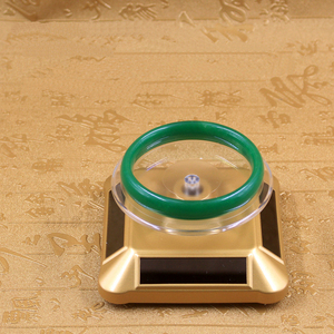 Bán lẻ 360 độ xoay <span class=keywords><strong>Turntable</strong></span> Nước hoa hiển thị đứng năng lượng mặt trời Powered trang sức hiển thị đứng - Product Image 5