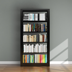 Étagère métallique multifonctionnelle : pour ranger livres et objets décoratifs, convient à la bibliothèque, à la maison ou au bureau, imperméable, antirouille, colorée, étagères réglables - Product Image 5