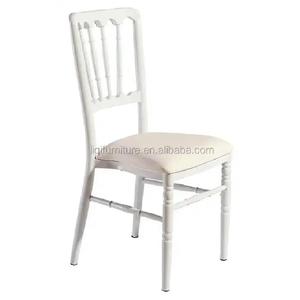 Chaise en aluminium blanche et noire de château de <span class=keywords><strong>Napoléon</strong></span> avec le coussin fixe QL800CW - Product Image 2