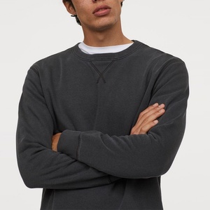 Sweat-shirts à capuche pour hommes 100 % coton en gros, personnalisables, respirants, écologiques, méthode de tissage tricotée, motif uni - Product Image 3