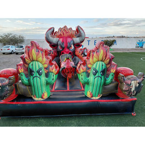 Carnival <strong>Games</strong> Inflatable Toro Mecanico Inflatable Crazy Rodeo <strong>Bull</strong> Riding <strong>Games</strong> Mechanical <strong>Red</strong> <strong>Bull</strong> Ride for Kids and Adults - Product Image 2