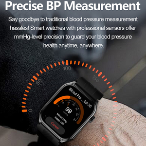 Montre connectée S101 avec pompe à air, écran AMOLED, ECG, fréquence cardiaque, pression artérielle, surveillance de la température, suivi de la santé avec airbag - Product Image 3